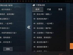 和平精英游戏内常用语设置指南：探索游戏内语音交流设置与玩家互动秘籍