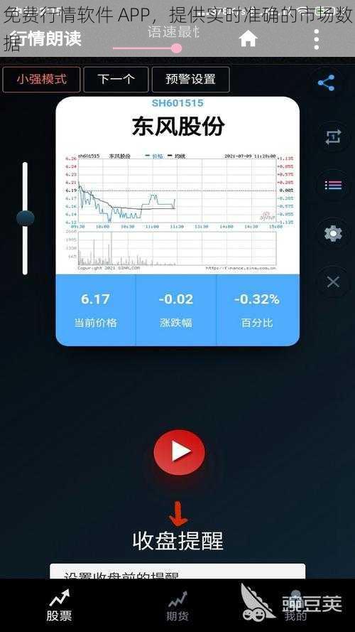 免费行情软件 APP，提供实时准确的市场数据