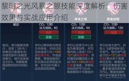 黎明之光风暴之眼技能深度解析：伤害效果与实战应用介绍